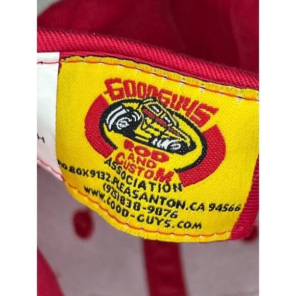 Goodguys Rod & Custom Association Red Member Snapback Hat Logo Cap - Picture 4 of 5